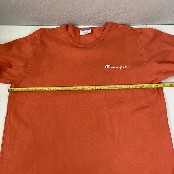 Champion | Men’s Short Sleeve Orange Crew Neck Embroidered Logo Sports Size XL - Picture 5 of 8